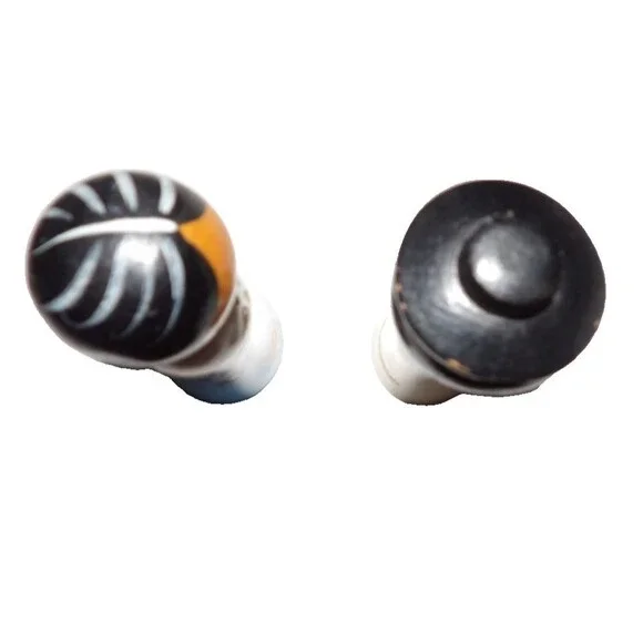 Korean Wooden Kokeshi Dolls Wedding Bride Groom Bobble Head Vintage Blue White - Picture 5 of 8